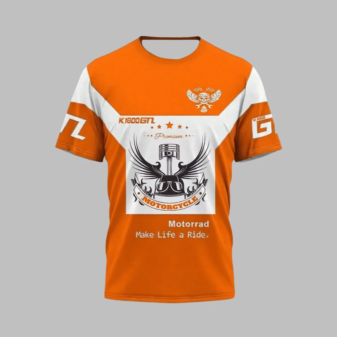 

Men's/Women Street Fashion Sports Short Sleeved Motorcycle Top Loose Comfortable Quick Drying Breathable Y2K Lightweight T-shirt