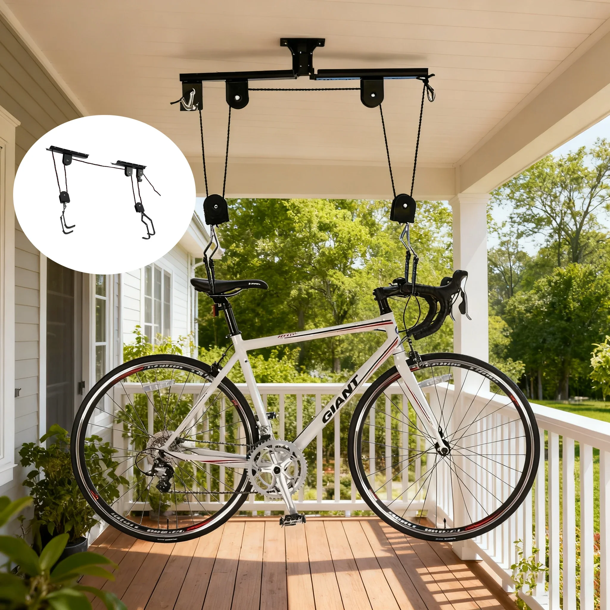 

Велосипедная подъемная стойка для гаража, потолка, подставка для ремонта велосипеда, профессиональное оборудование для мастерской, 12*6,5*4 см, велосипедный дисплей, ремонт, хранение