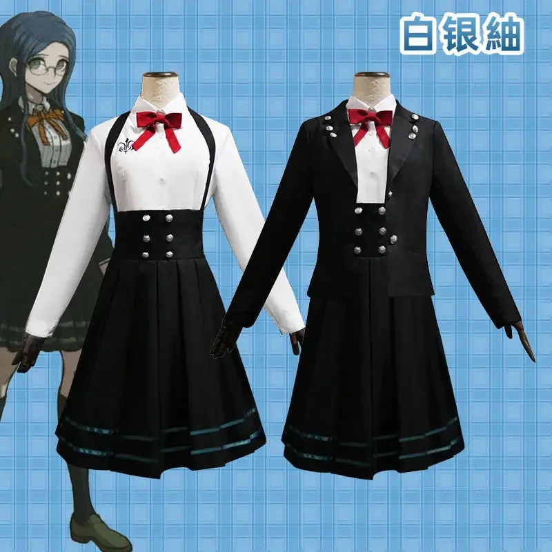 

Anime Danganronpa V3 Shirogane Tsumugi Cosplay Costume School Girls Uniform Dresses 2025 Halloween Party Suits