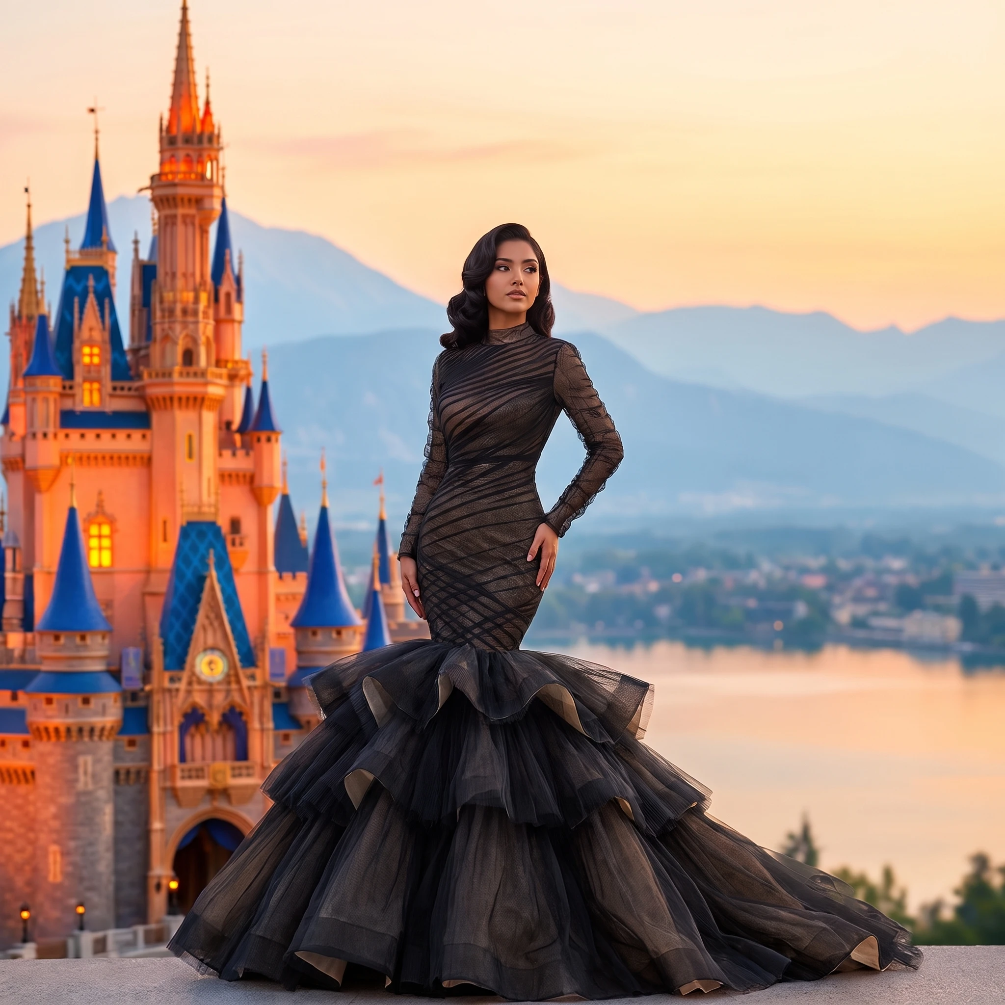 Elegant High Neck Pleated Dress Quinceanera Dresses Women Fashion Full Sleeveless Summer Chic vestidos de 15 quinceañera
