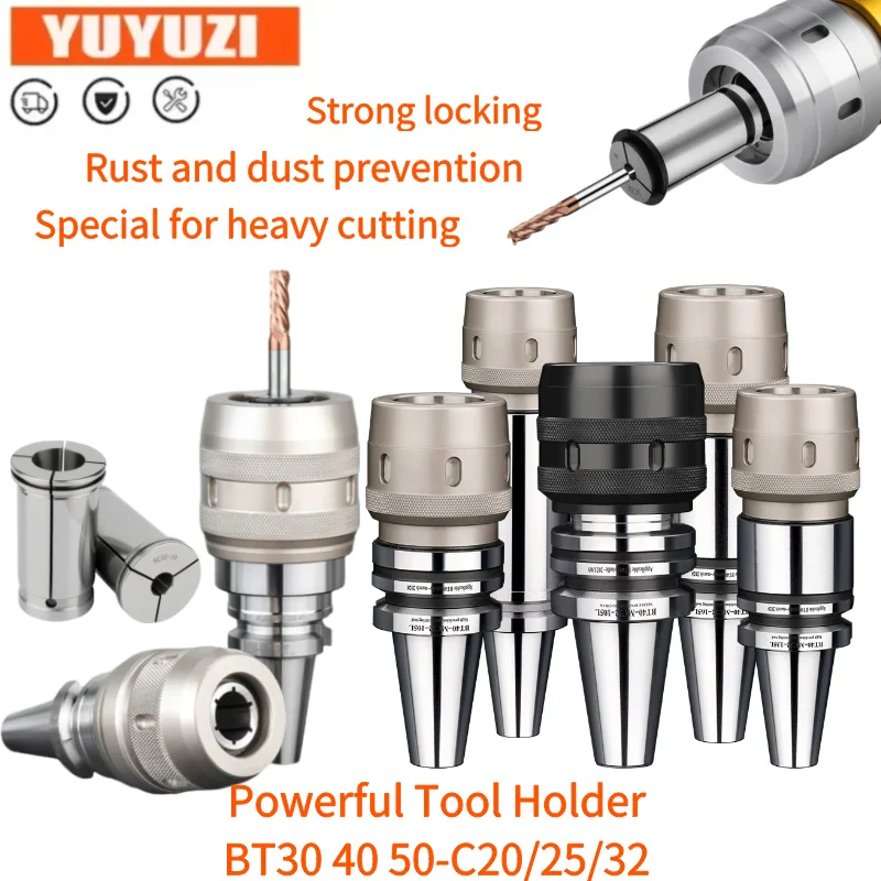 

High-precision BT30 BT40 BT50 Powerful Tool Holder C20 C25 C32 Dustproof Powerful Milling Clamp CNC Machine Chuck Bracke