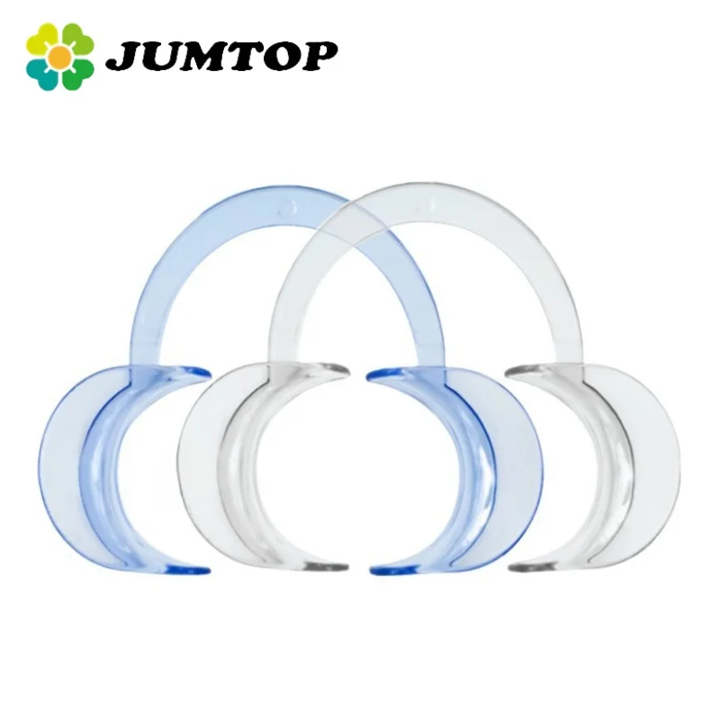 JUMTOP Dental C Shape Mouth Opener Plastic Lip Cheek Retractors Clinic Mouth Gag Orthodontic Tool