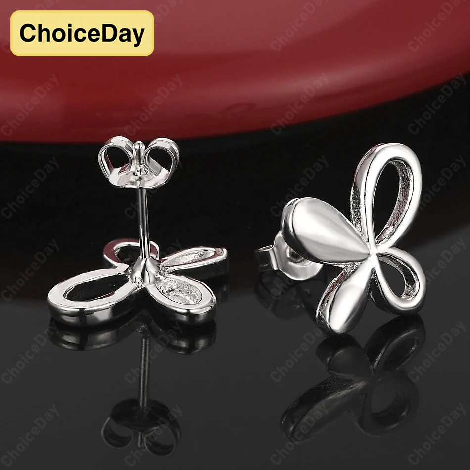 

ChoiceDay из стерлингового серебра 925 пробы, изысканные серьги с бантом, женские аксессуары, модный подарок, ювелирные изделия для вечеринки