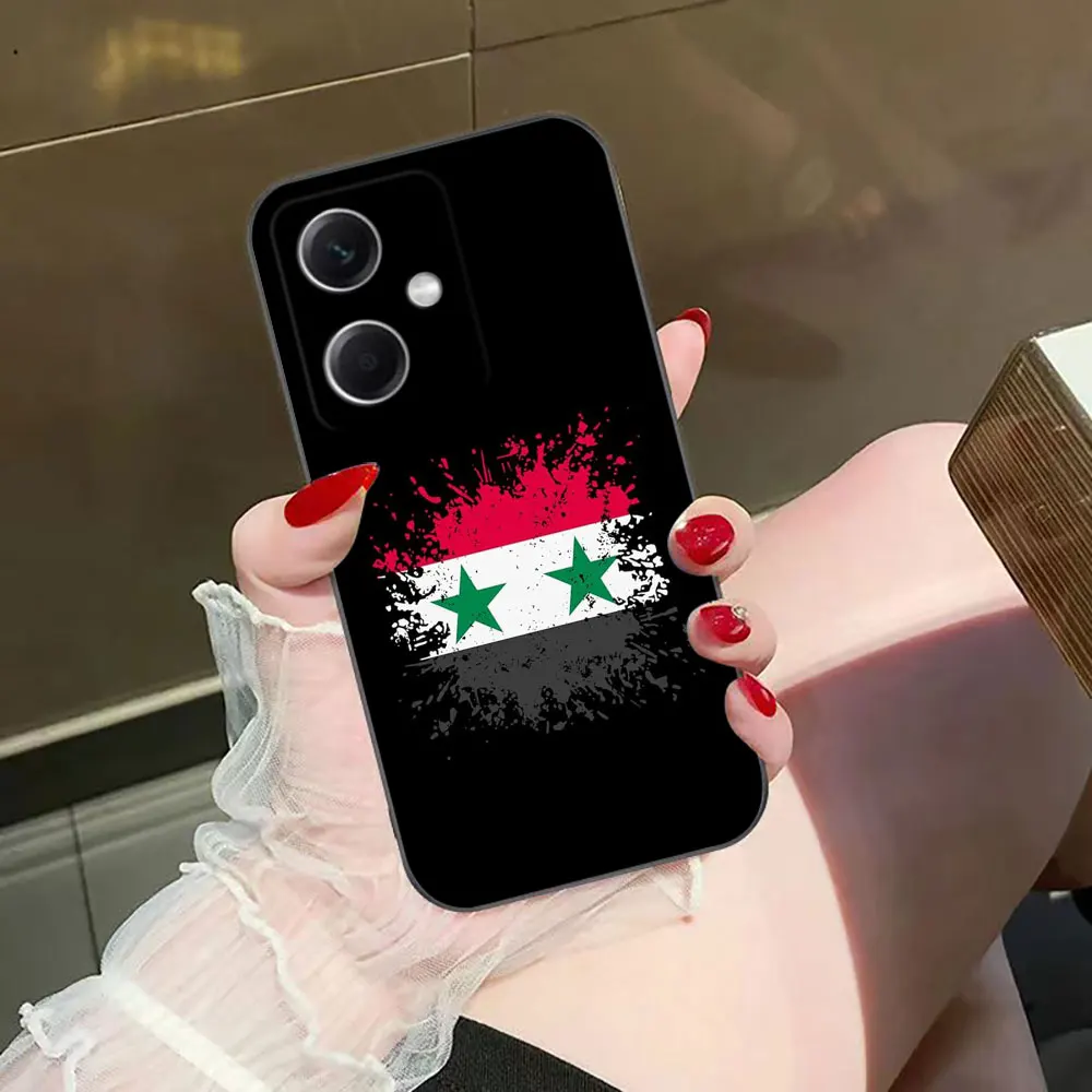 S-Syrian Flag Phone Case For Redmi NOTE 13 12 12S 11 11T 11S 10 9 9S 8T 8 7 PRO PLUS 4G 5G Soft Silicone Case Funda Shell Capa