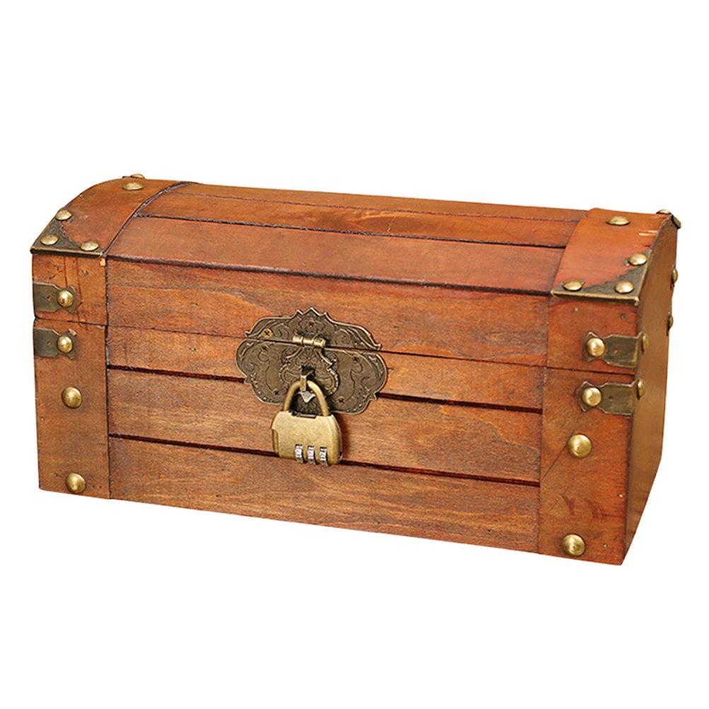 

Photography Vintage Storage Box Treasure Chest Pirate Crates Child Boxes Decorative