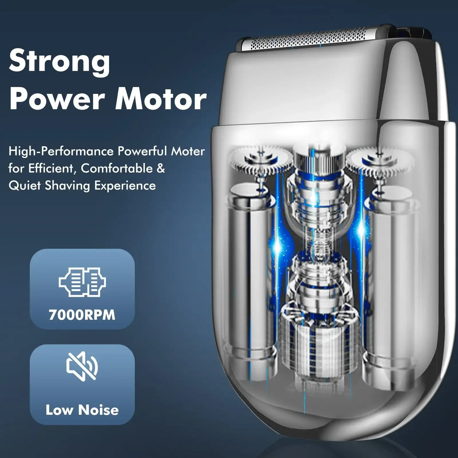 Electric Razor for Men Mini Electric Shaver Wet Dry Foil Shaver with Pop up Trimmer USB C Rechargeable Shaving Machine