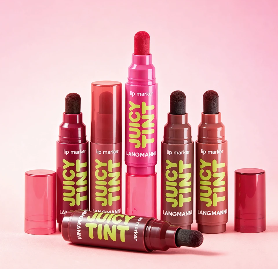 Lip Dye Marker Lipstick Pen High Pigment Lip Stain Long Lasting Smudge Proof Non Stick Cup Lip Tint Makeup Lips Contour Cosemtic