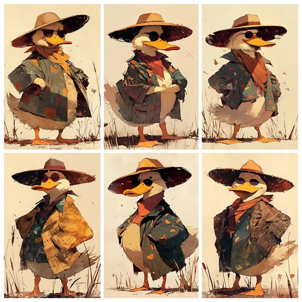 

Diamond painting Art Funny Duck DIY 5D Diamond Painting Cross Stitch Full Drill Kit Art Mosaic Pictures Home Decoration