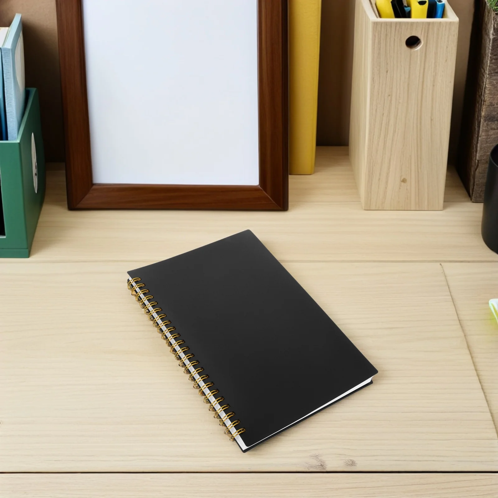 2 قطعة كتاب دفتر الأستاذ المسطور الأفقي لإدارة المخزون تتبع الميزانية قوي التوأم سلك ملزمة المالية دفتر صغير #6