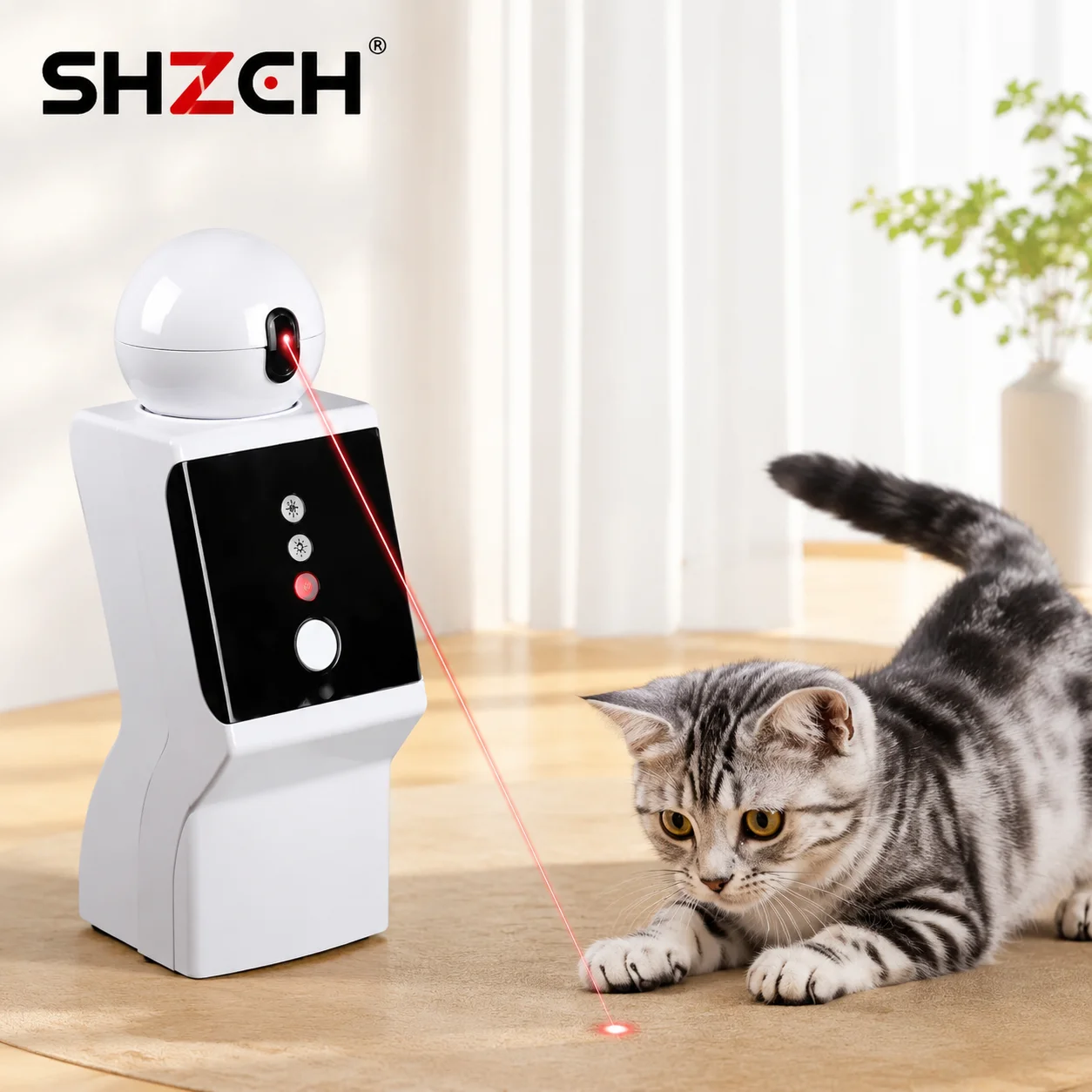 Laser Pointer Cat Toy Automatic - Automatic Cat Laser Robot Toy -