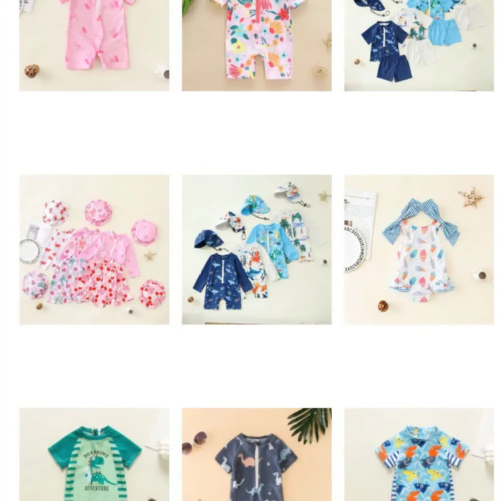 Toddler Girls Floral One Piece Swimsuit Easy Wear Bathing Suit Summer Beach Pool Outfit Comfortable Swimwear
