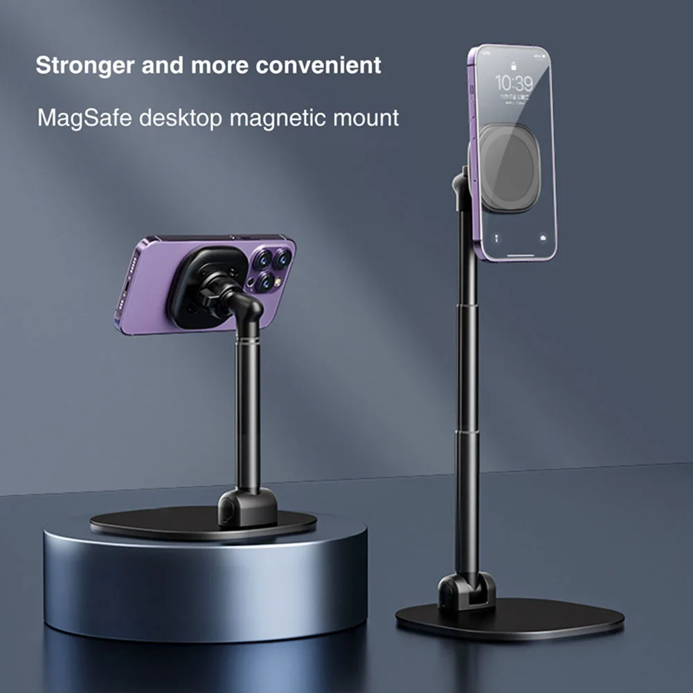 Magnetic Phone Holder Thick Widened Base Desktop Phone Stand Portable Smartphone Support Tablet Holder For Home Bedroom Bedside