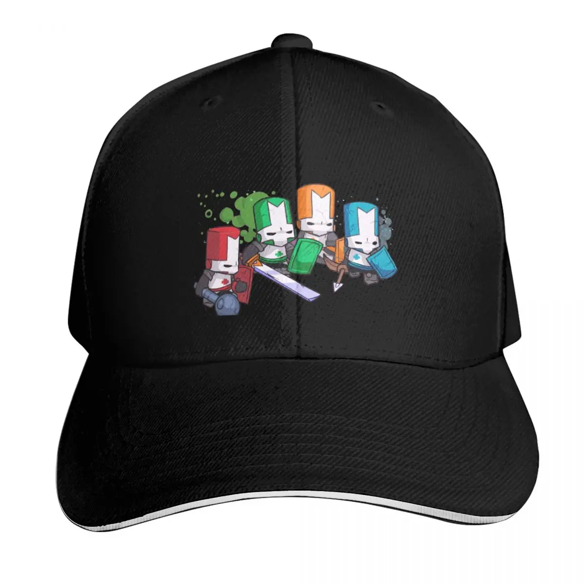 castle crashers Baseball Cap Six Panel Structured Crown Sun Protection UPF 50+ Breathable Mesh Back