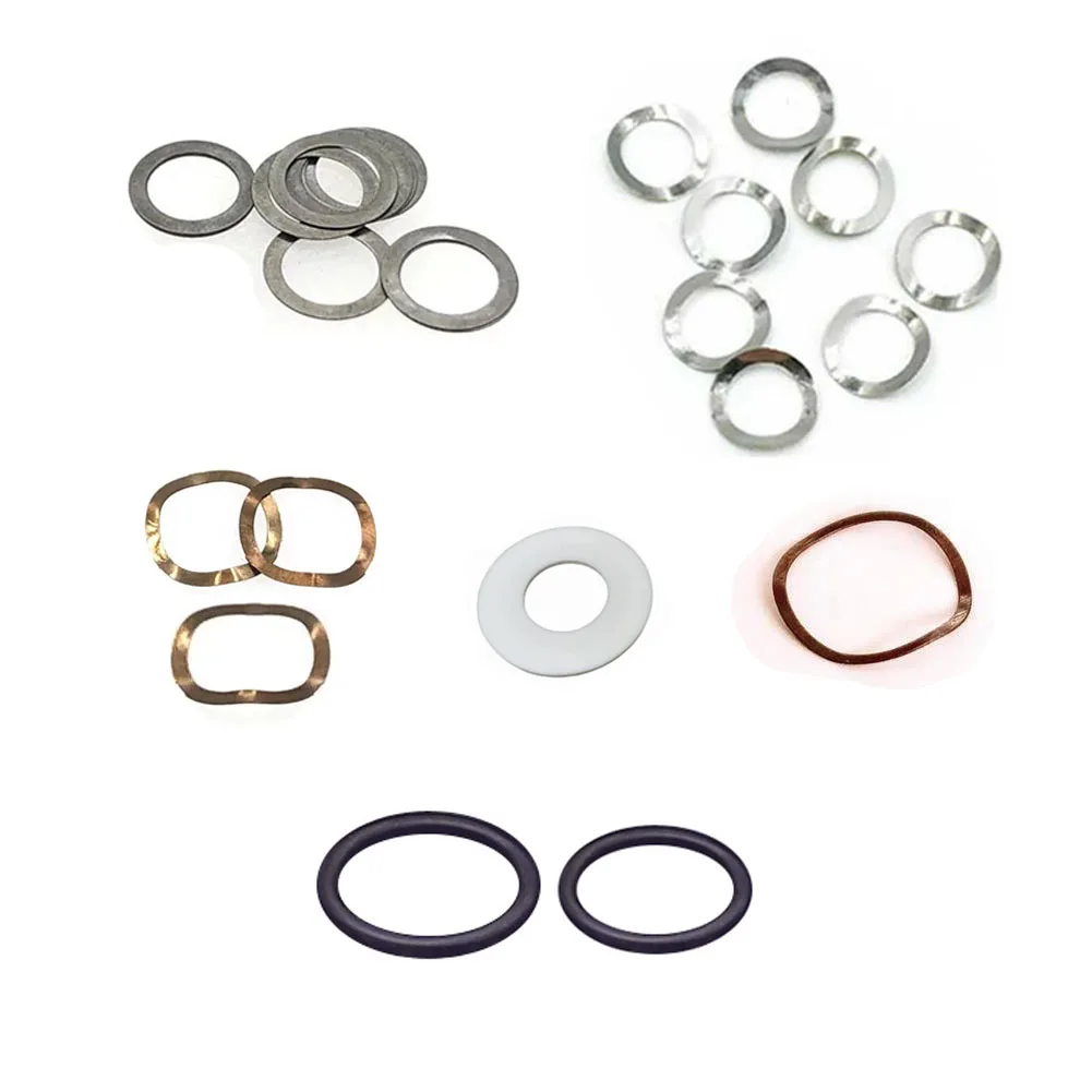 30Pcs Multiple Model Dental Turbine Handpiece Repair Parts Flat Wave Spacer Gasket O-ring Spring Washer Motor Inner Sealing Ring