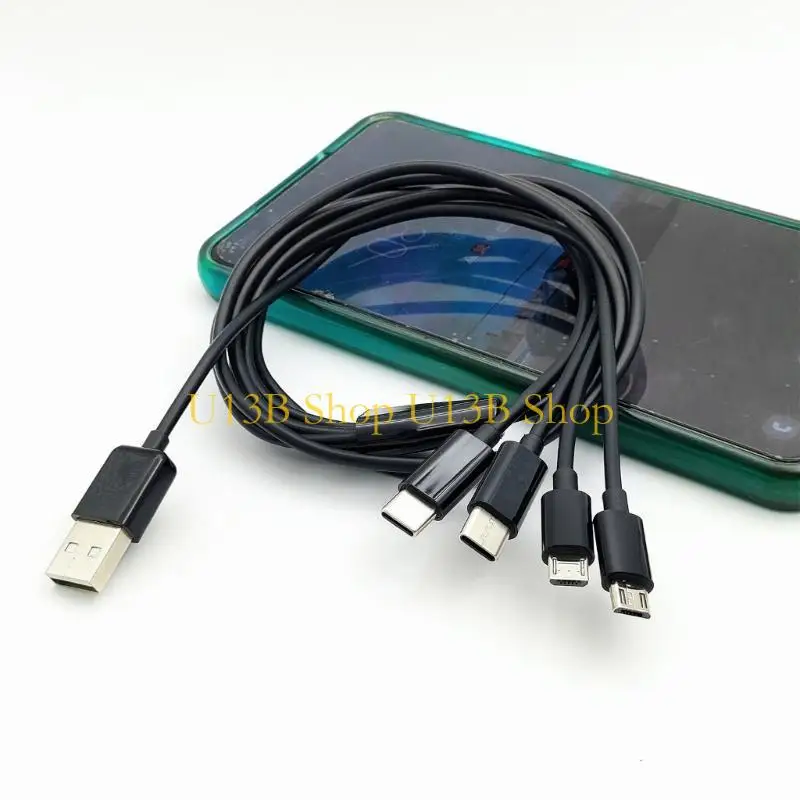 U13B Durability Multi Charging Cable Portable Power Cord 100cm/39.37in Replacement