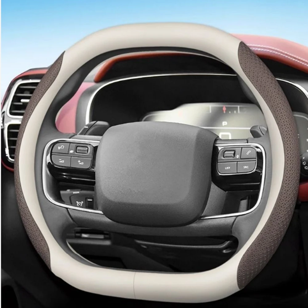 

For New Jetour G700 Genuine Leather Steering Wheel Cover Modification Interior Accessories Protection Cover