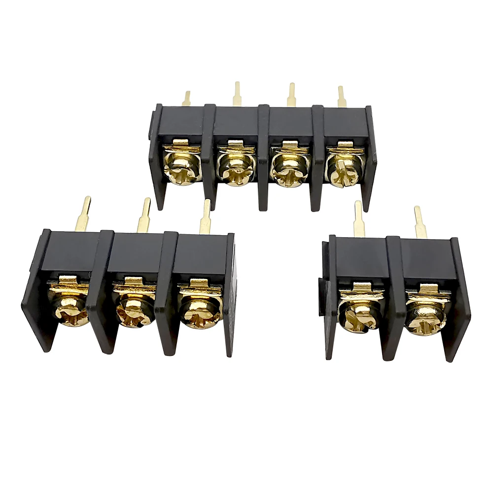 5Pcs KF1000 PCB Screw Terminals Block Connector Straight Pins 2/3/4Pin 10mm Pitch Spliceable Screw Terminal Block Wire Connector