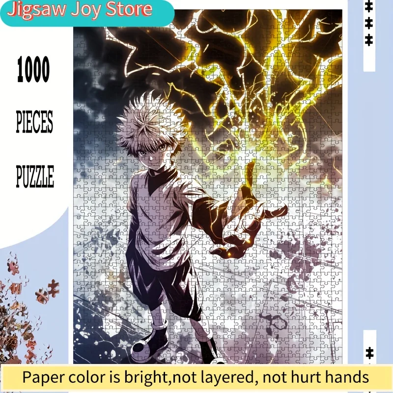 

1 коробка популярных аниме-пазлов, 50*70 см/19,7*27,6 дюймов, крупногабаритный яркий пазл для взрослых, для самостоятельной сборки, подходит для домашнего использования.