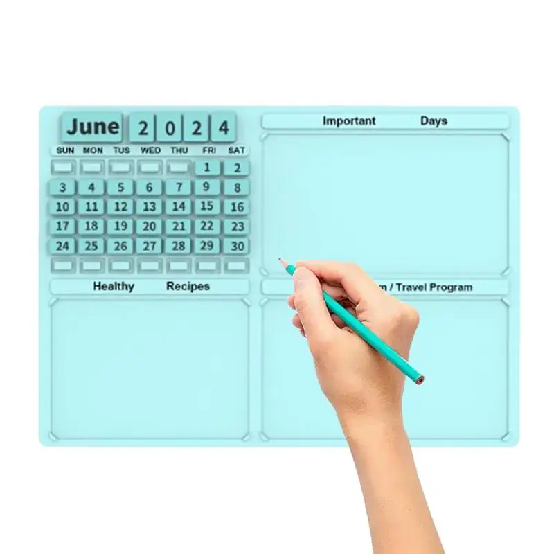 Refrigerator Calendar Magnetic Planning Boards 14.9x10.6 Inches Fridge Whiteboard For Home Kitchen Family Schedule Planning