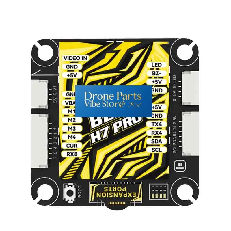 DParts1IFlight BLITZ H7 Pro Flight Controller 4-12S STM32H743 With OSD Baro Blackbox Supported Smartaudio/IRC Tramp VTX 35*35mm