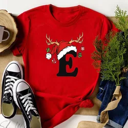 Christmas t shirt female harajuku  Classic Breathable University Comfortable tshirt Psychedelic 2000s 80s hip hop 2000s Graphic