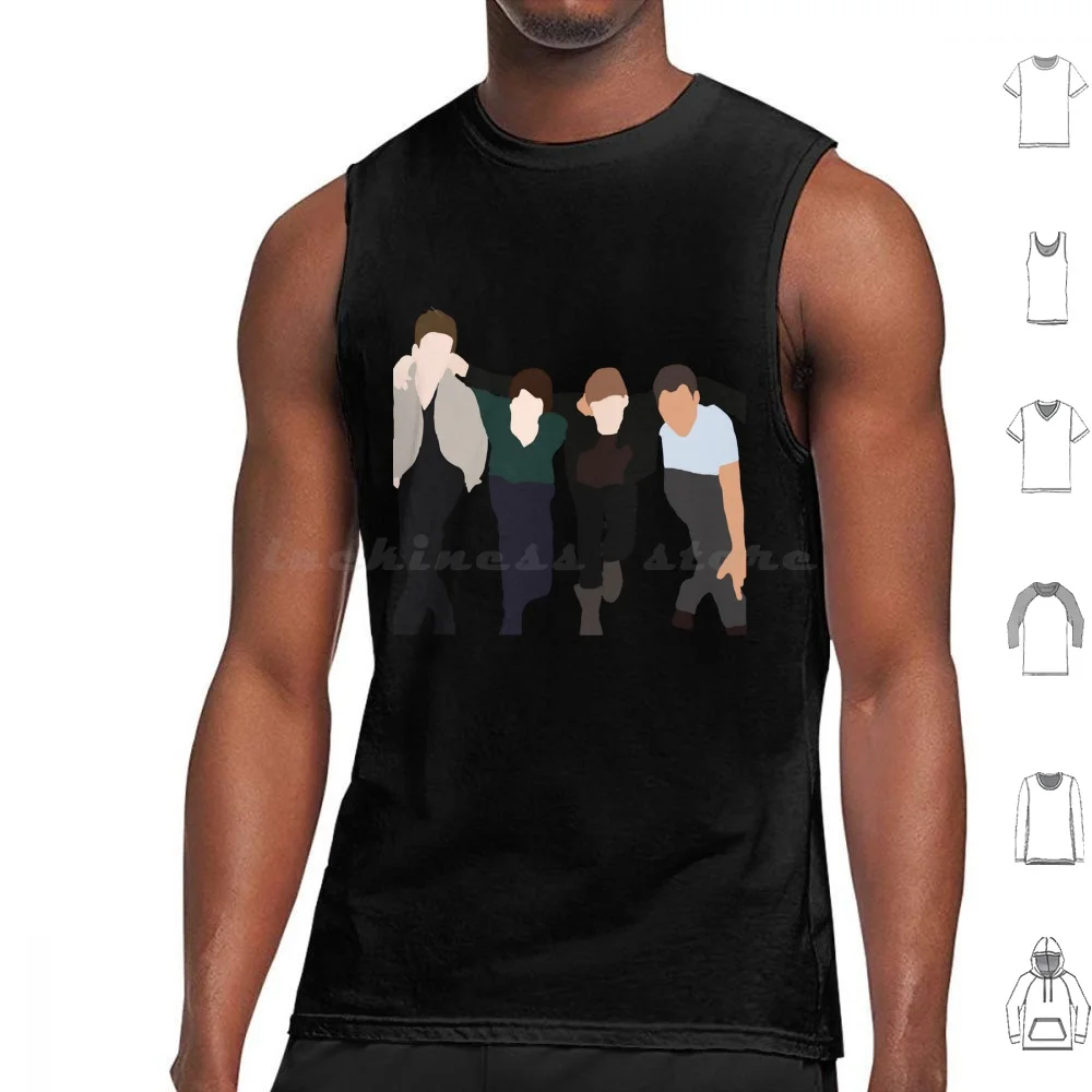 Four Member Art Picture Logo Poster Tank Tops Vest Sleeveless Rush Band Toronto Alex Lifeson Self Titled Debut Album