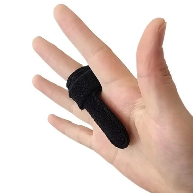 1Pcs Finger Splint Support Brace Adjustable Fabric Finger Protector For Injury Recovery Sports Protection
