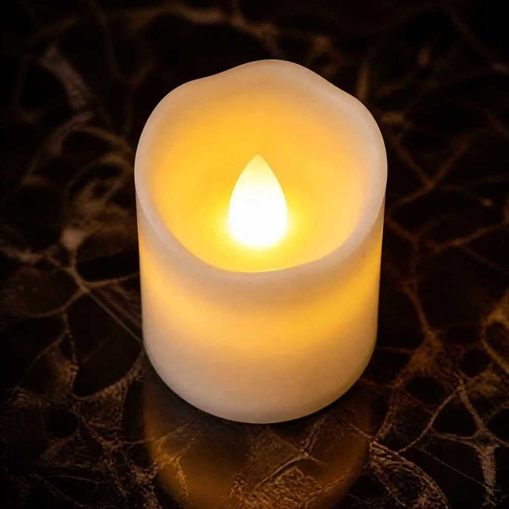 Waterproof Solar Candle Lights Decorative Compact Solar Powered Lights Automatic Lighting Warm Illumination Ambient Lighting