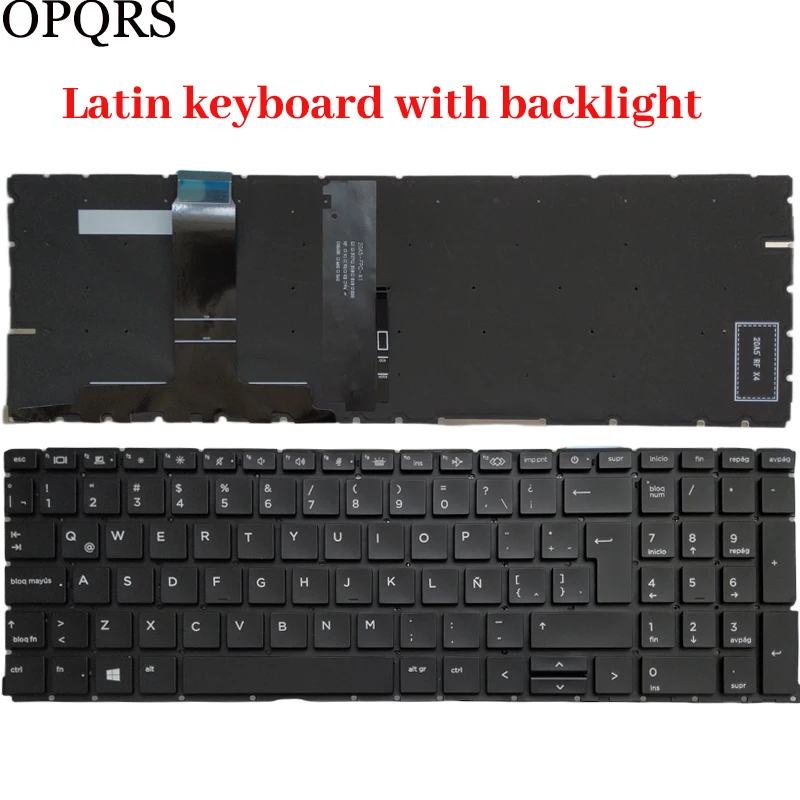 Imagem -06 - Teclado do Portátil para hp 455 450 g8 g9 655 650 g8 g9 Russo Eua Reino Unido Espanhol Espanhol Francês Novo