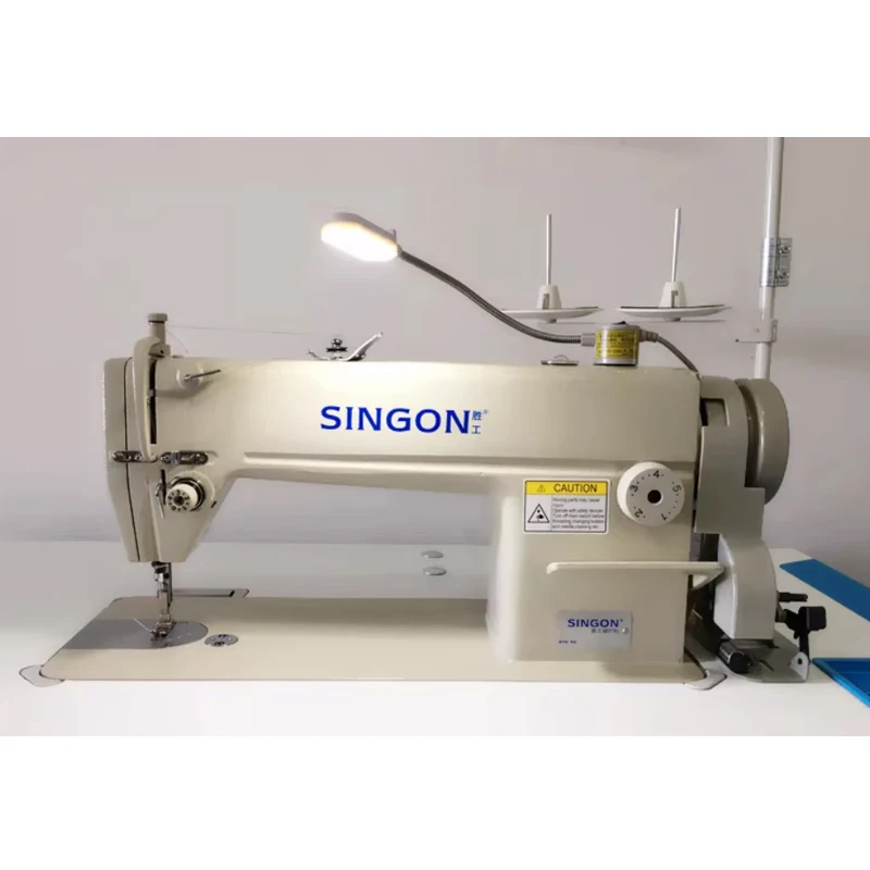 Промышленная швейная машина с плоской платформой для ткани и кожаной одежды, автоматическая высокоскоростная Коммерческая швейная машина, 220 В 550 Вт