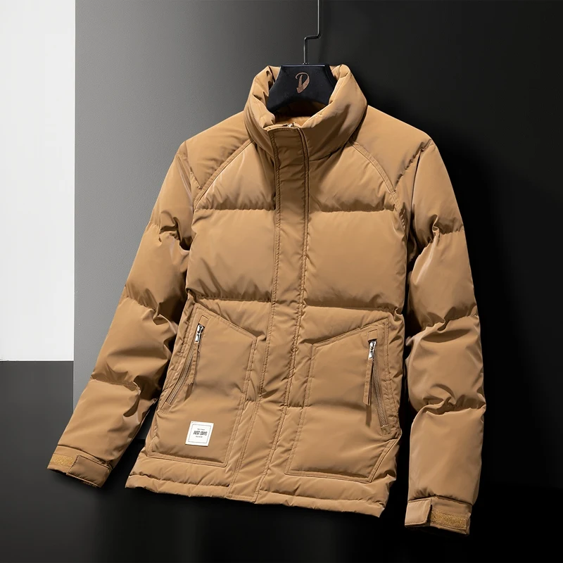 Outdoor Fishing Suits Short Men's Baseball Jackets for Spring  Winter Fashionable Black Down Jackets Thickened Duck Down Jackets