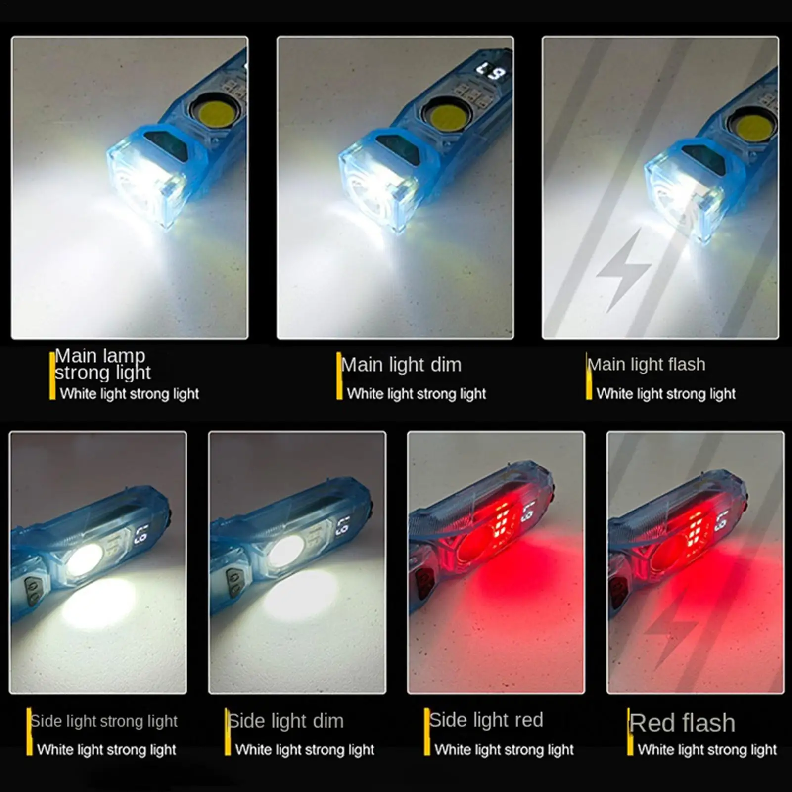 Clip On Hat Light Waterproof High-Powered Small Handheld Lamp USB Rechargeable Hat Lamp For Work Outdoor Fishing Cycling Sports