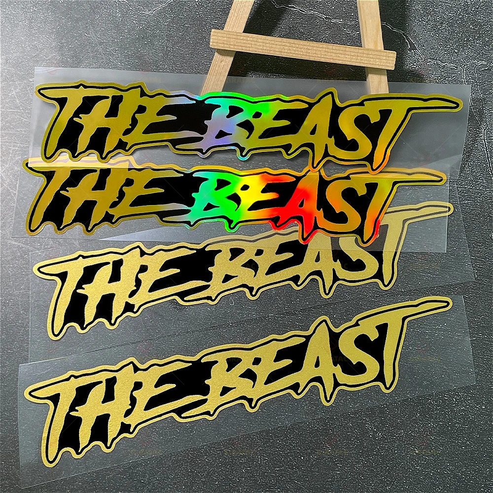 

Наклейки на мотоцикл THE BEAST, водонепроницаемые для мотоциклетного шлема, топливный бак, передний обтекатель, окна автомобиля, скутера, виниловые наклейки