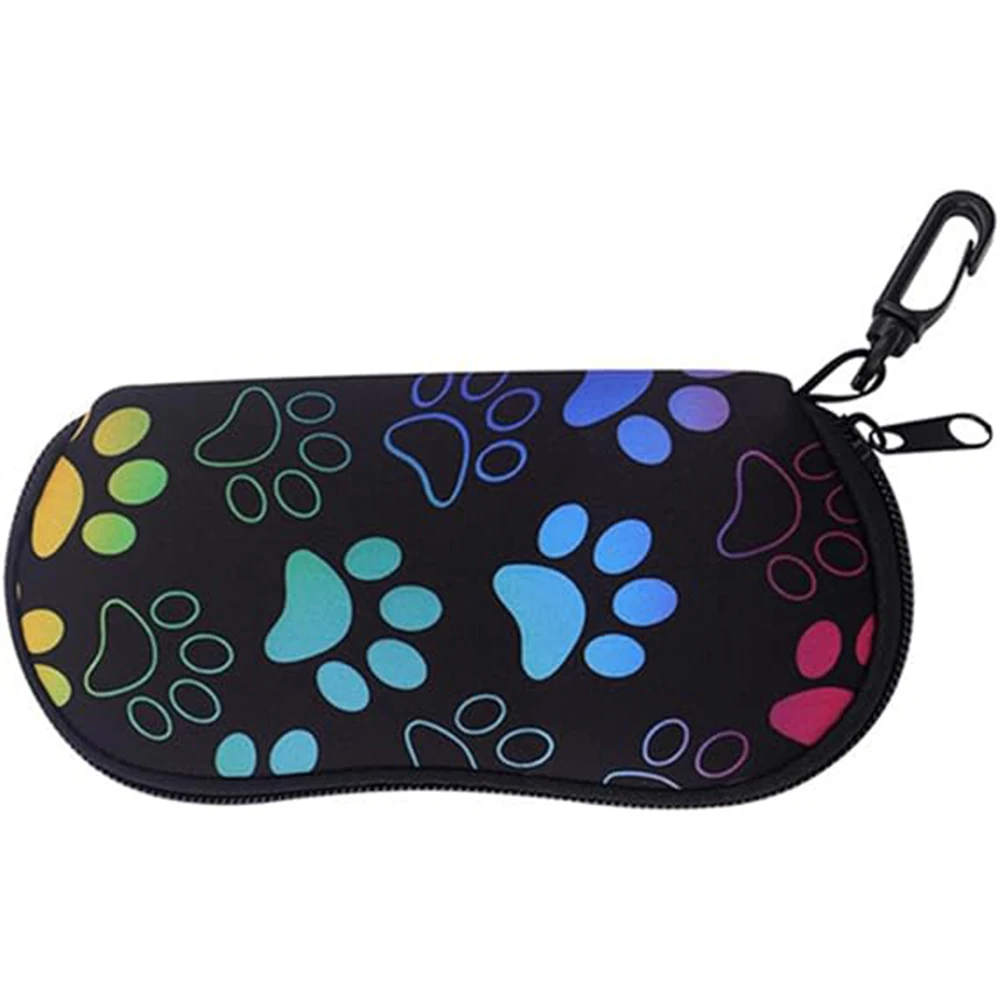 

Soft Glasses Case Elegant Glasses Protective Eyewear Storage Bag Shock-Resistant Claw Print Eyewear Case For Sunglasses Daily