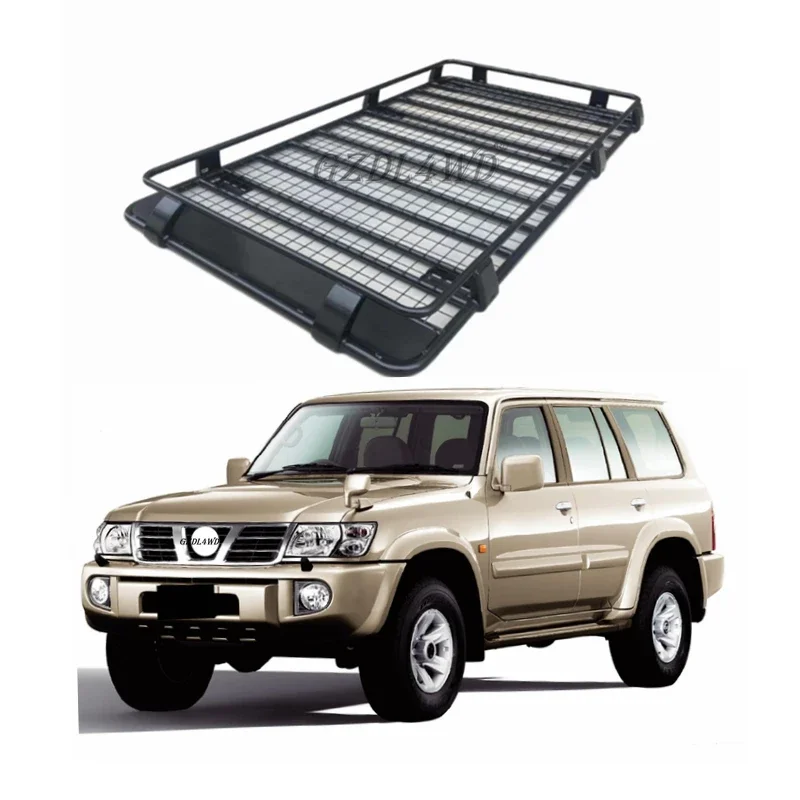 Heavy Duty Steel Car Roof Racks For Patrol Y61 GU Series 1 2 3 2002-2018 4x4 Off-Road Accessories