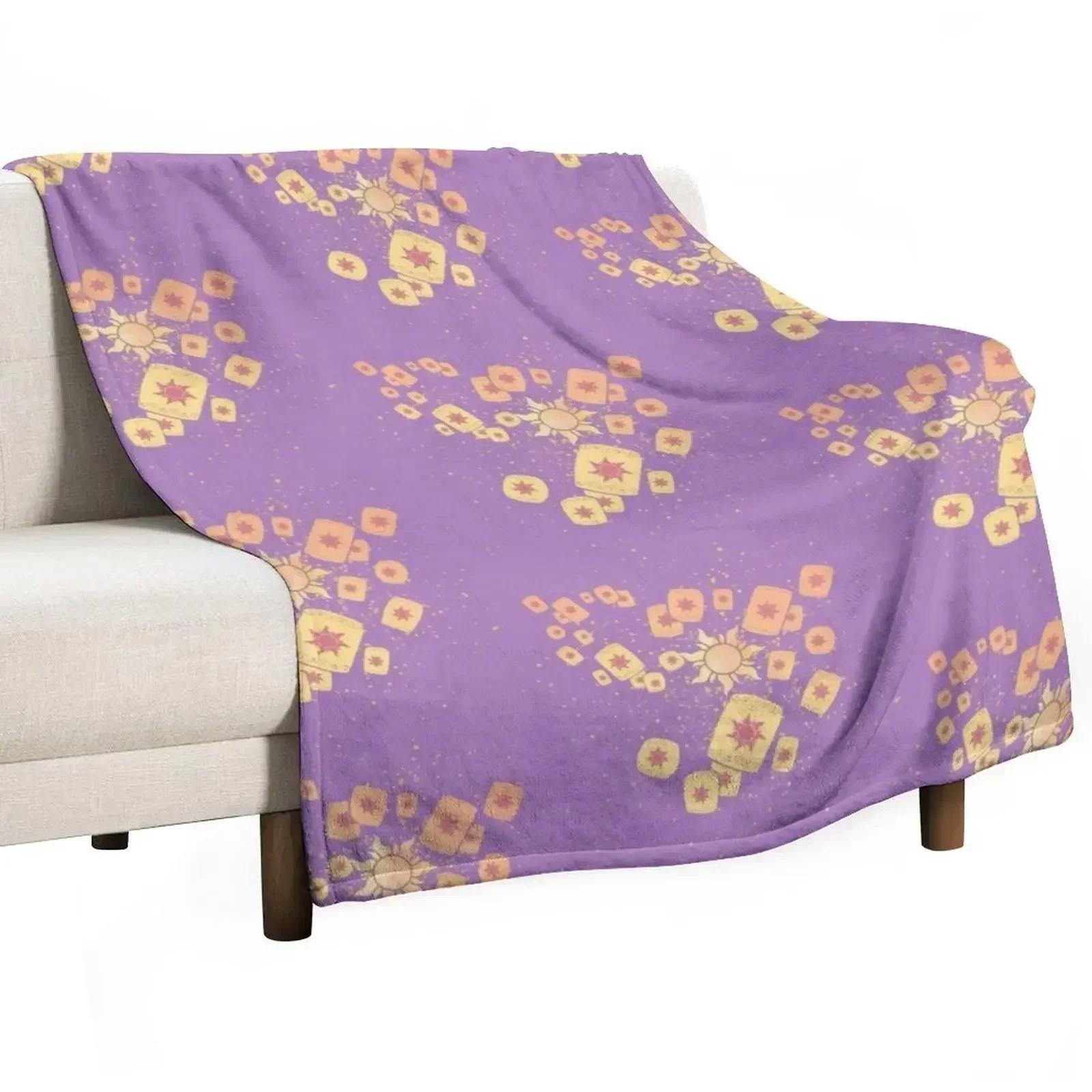 Lantern light Tangled Throw Blanket Plaid on the sofa Decoratives Flannel Luxury Thicken for sofa Thermal Blankets