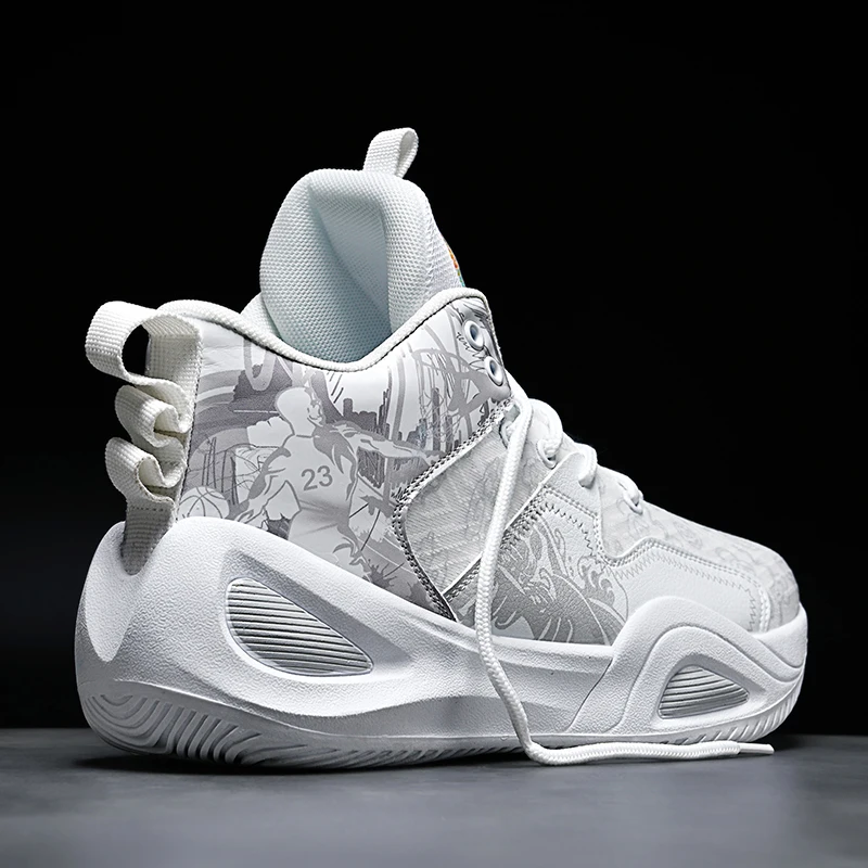 

New Basketball Shoes for Men Cushioning Basketball Sneaker Women High-top Outdoor Sport Sneakers Breathable Athletic Shoes 2026