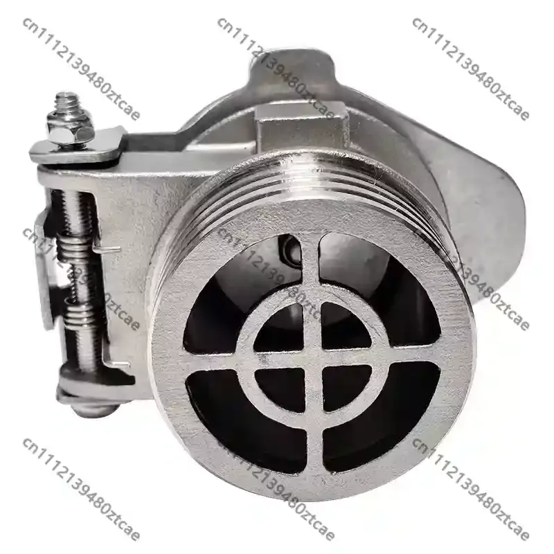 Stainless Steel Vacuum Suction Wall Valve Pipe End Connection Fitting For Vacuum System