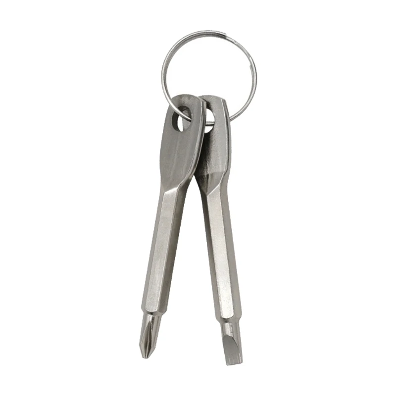 367D Key Rings Outdoor Multifunction Key Chain Screwdriver Pocket Mini Tool Screwdriver Set with Keychain