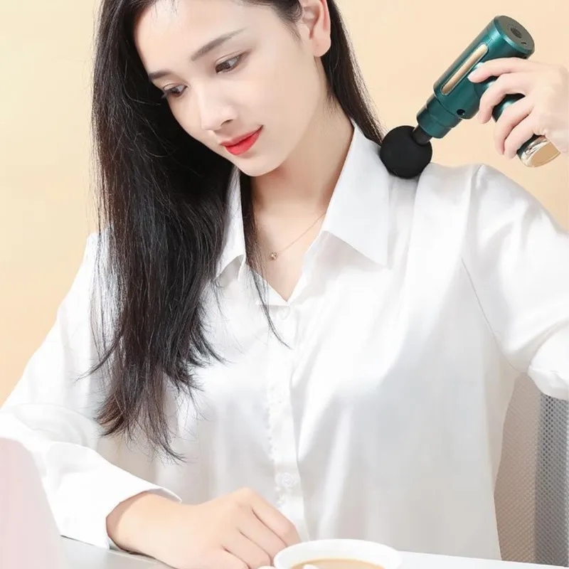Electric Massage Gun Fascia Gun Body Massager Deep Muscle Stimulator Relaxing Massage Slimming Shaping Pain Relief For Ladies