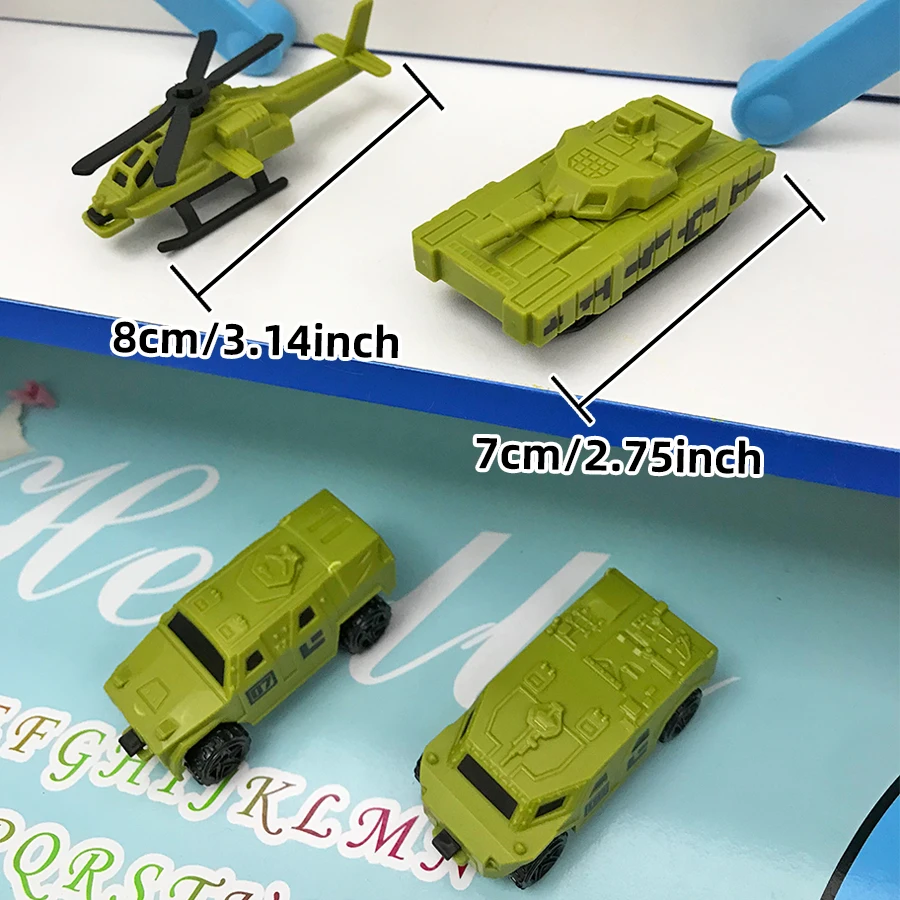 Armed Car Set Children\'s Toy Tank Boy Armored Car Aircraft Model Vehicle Toy Car Birthday Gift