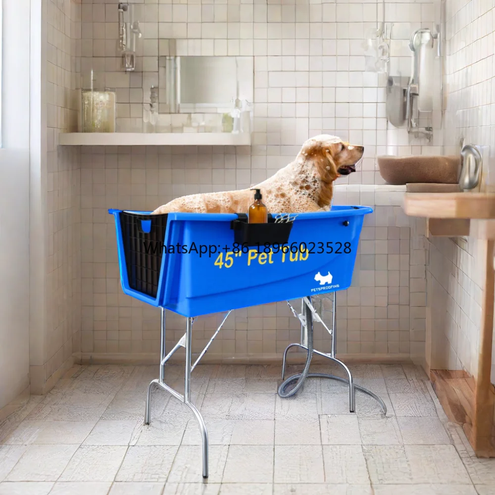 

Novelty Designed Sustainable Collapsible Foldable Stainless Steel ABS Plastic Dog Cat Pet Bath Tub for Shower & Spa Bathing