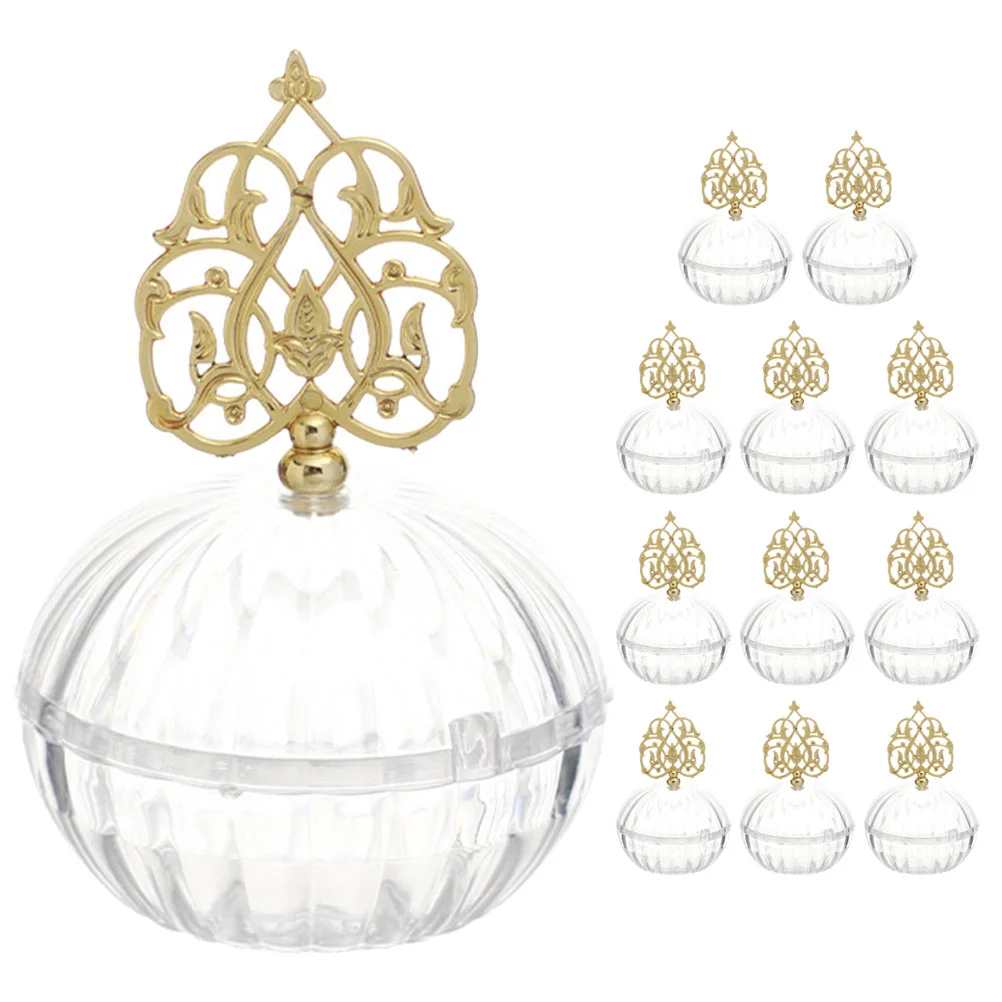 

12 Pcs Candy Box Boxes for Favors Bridesmaid Proposal Decoration Decorate Wedding Clear Plastic Snacks Packing