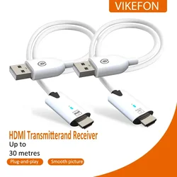 5.8G 1080P 30M bezprzewodowy nadajnik wideo HDMI odbiornik audio przedłużacz Adapter wyświetlacza klucz do telewizora Box Monitor projektor PC