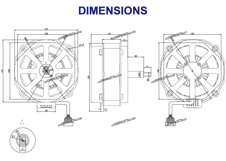 400W SRM Switched Reluctance  Blender Motor