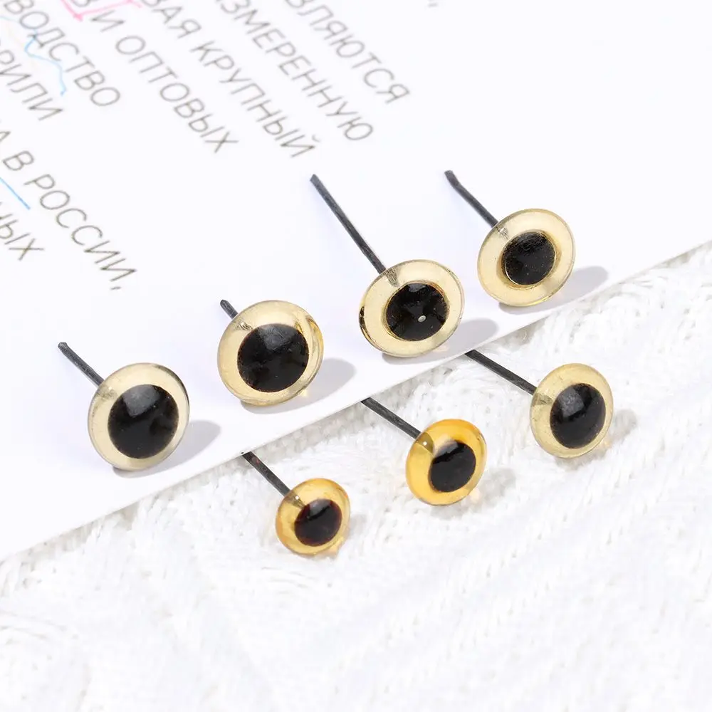 20/50pcs Brown Color Glass Eyes 3mm-12mm Wholesale Glass Eyes Needle Felting Eyes For DIY Bears Animals Dolls Kids DIY Toys