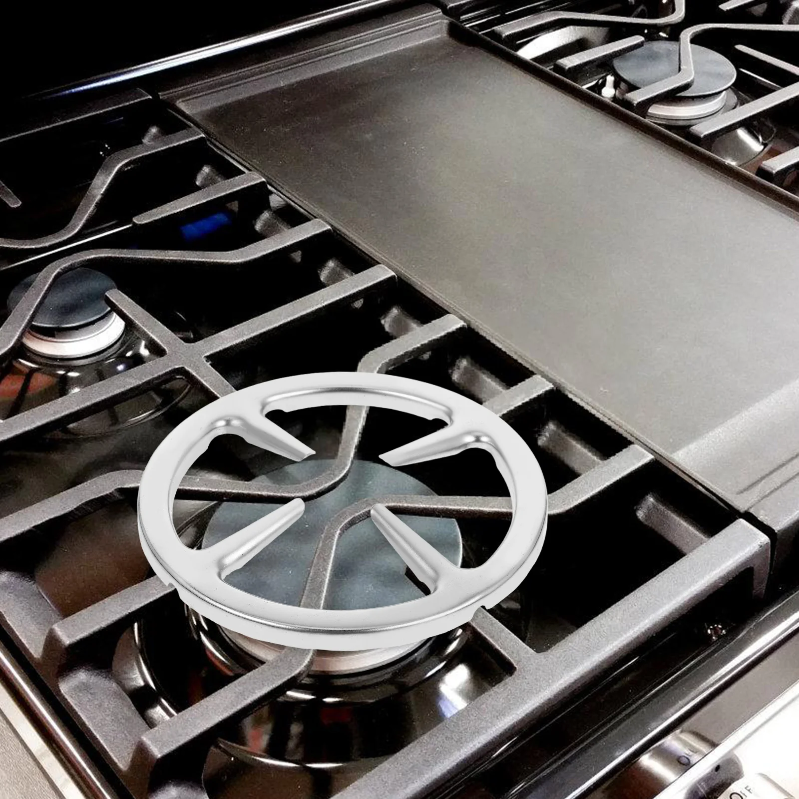 

Cast Iron Wok Ring Stand For Gas Stove Wok Support Ring For Gas Burner Ideal For Kitchen Cooking Non-Slip Gas Stove Rack Bracket