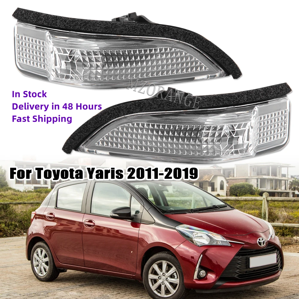 For Toyota Yaris 2011 2012 2013 2014 2015 2016 2017 2018 2019 Side Rearview Mirror Light Indicator Turn Signal Lamp Without Bulb