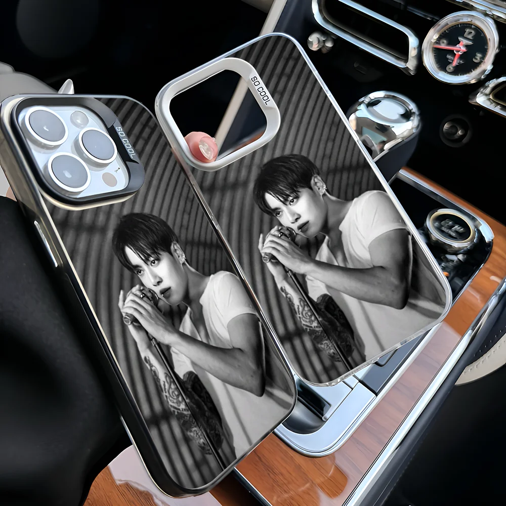 

Epc Kpop J-JungKookS-S Phone Case IMD Phone Case For IPhone 16 15 14 13 12 11 Pro Max Plus Color Silver Cover