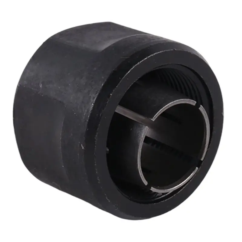 

1Pc Black Metal Collet Nut Plunge Router Parts 12.7Mm Center Hole Diameter 22.5X27mm-[A22I Store]